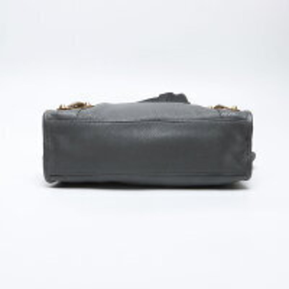 Balenciaga City Metallic Leather Shoulder Bag Gray - Picture 8 of 13